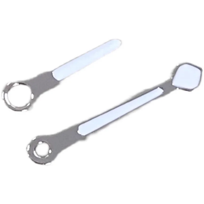 New Watch Hands Green Luminous Silver Edge White Oil Green Luminous Personalized Watch Hands for NH35/NH36/4R/7S Movement