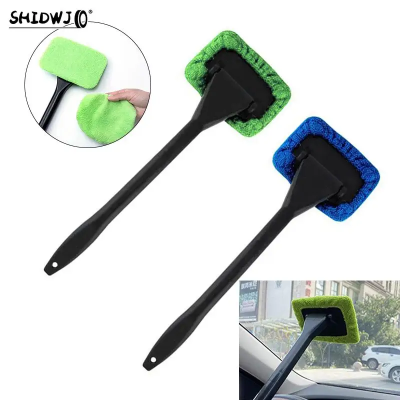 

Car Window Cleaner Brush Windshield Cleaning Wash Tool Inside Interior Auto Glass Wiper With Long Handle Car Accessories