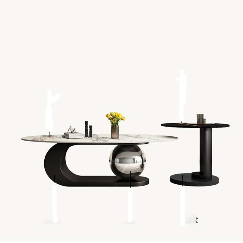 

Роскошный кофейный столик для спальни в скандинавском стиле для гостиной, минималистичные кофейные столы премиум-класса, обеденный металлический стол, домашняя мебель