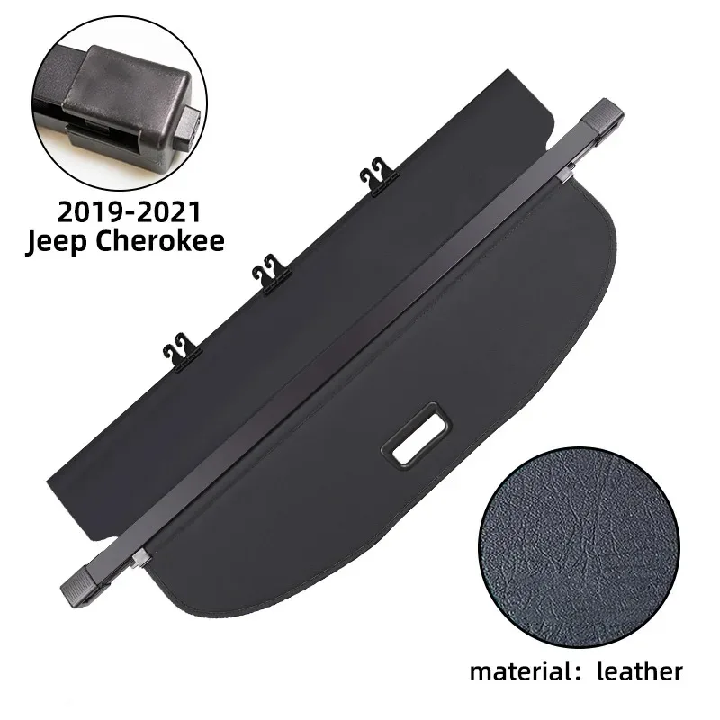 

Для 2014-2021 Jeep Cherokee, чехол для багажника, выдвижная стойка для посылок, водонепроницаемый щит, чехол для багажника, автоаксессуары