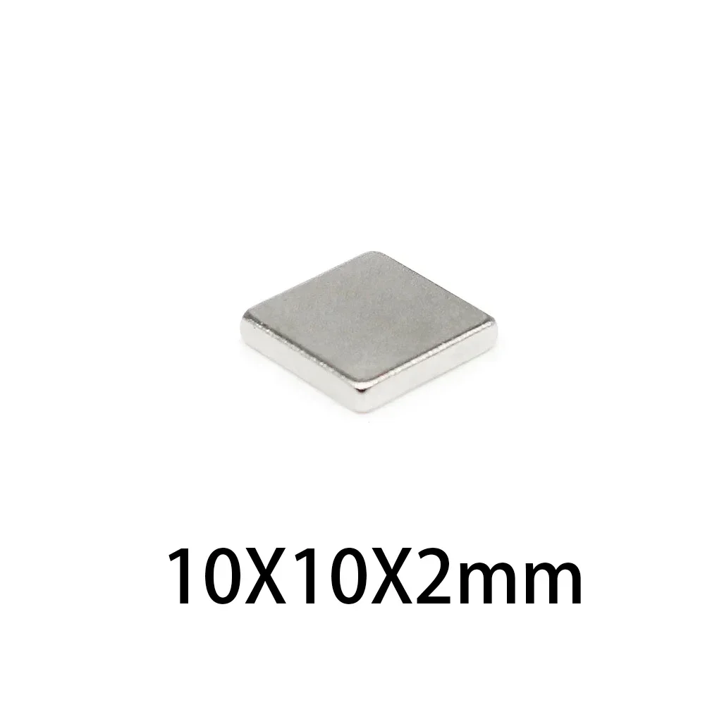 N52 10x10x2 8 Стандартный магнитный квадратный сильный магнит крошечная мощность для