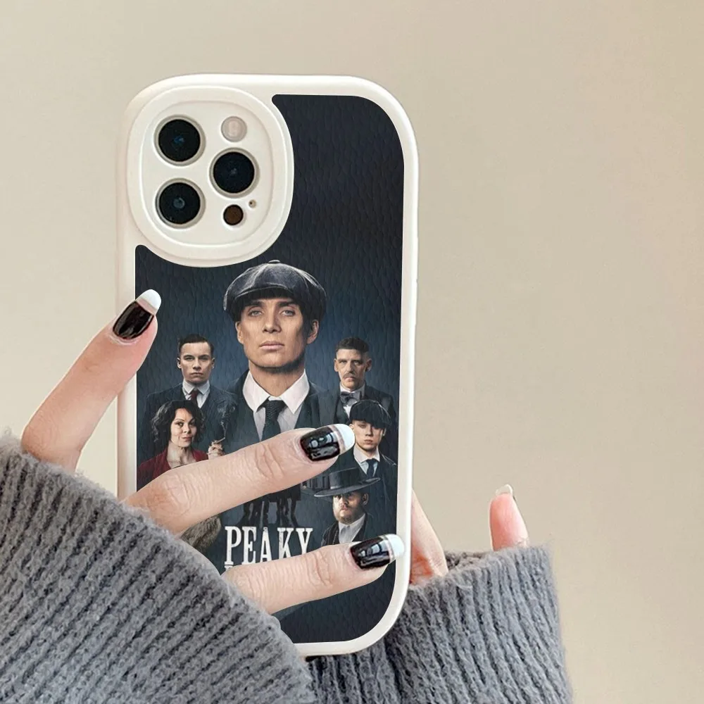 Movie P-Peaky B-Blinders Phone Case Hard Leather For iPhone 16 15 14 13 12 Mini 11 Pro Max Xs X Xr 7 8 Plus Fundas