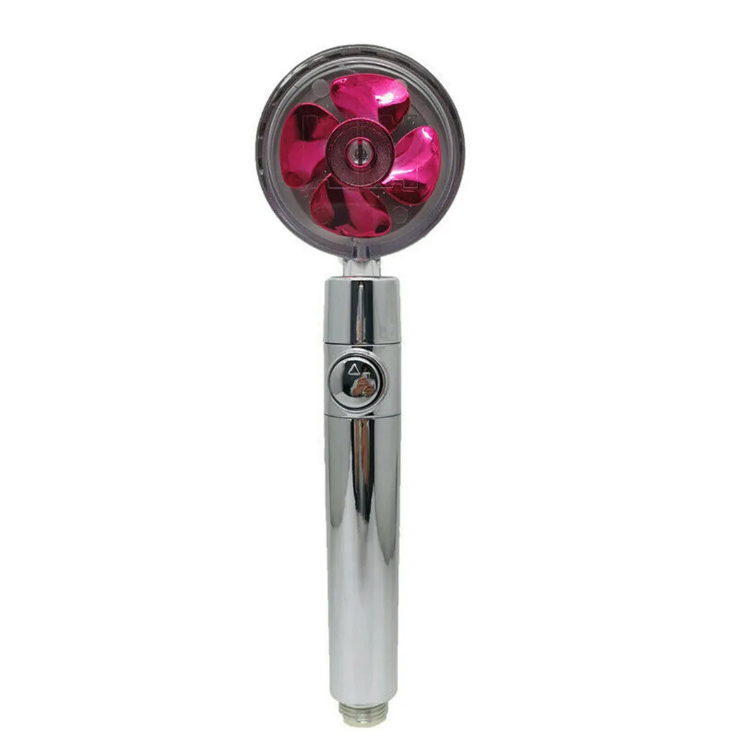 

Shower Nozzle Water-Saving Flow 360 Rotating High-Pressure Nozzle With Small Fan High Pressure Water Saving Bathroom Accessories