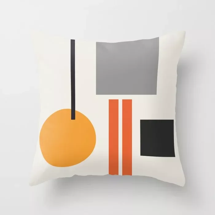 

2022Orange Geometric Home Decoration Pillowcase Sofa Hug Pillowcase Chair Cushion Pillowcase Children's Pillowcase Car Cushion C