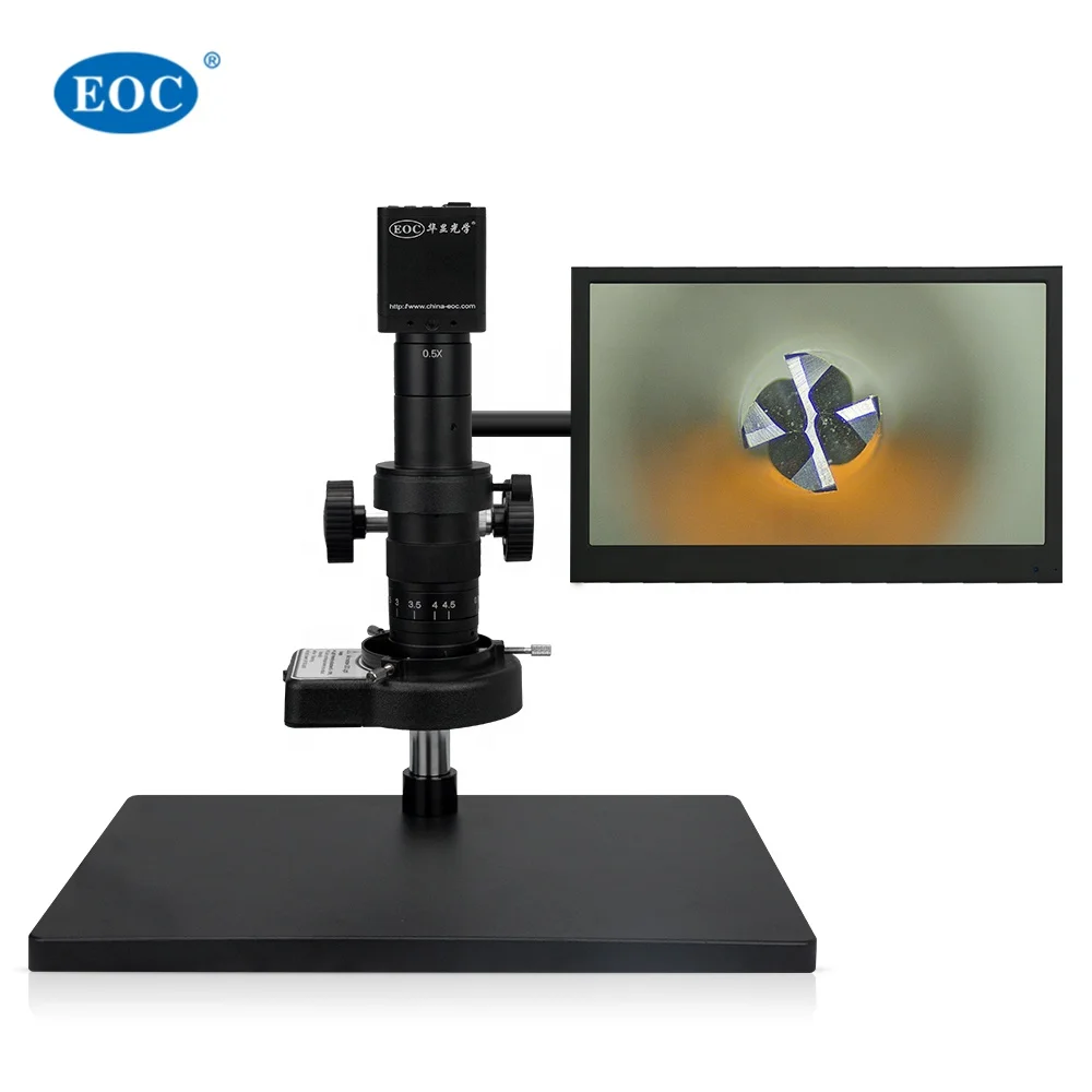 

EOC промышленный микроскоп 16MP H-D-M-I Pcb оптический видео цифровой микроскоп для фото с 13-дюймовым ЖК-экраном цена