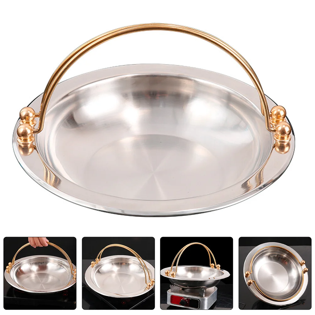 

Japanese Sukiyaki Outdoor Picnic Cookware Hanging Pot For Cooking Stainless Steel Griddle Frying Soup Simmering