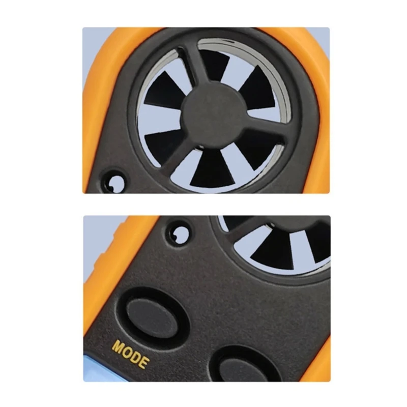 Ручной анемометр 2-в-1 для измерения кондиционера тестер скорости ветра на