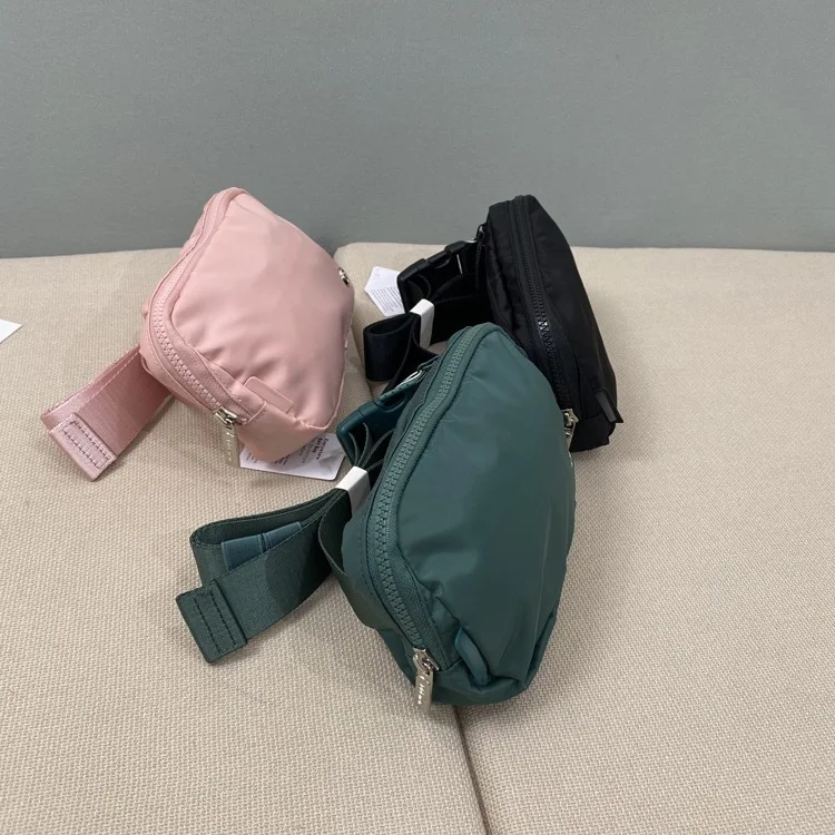 1L Designed For On The Move Oxford Cloth Waterproof Waist Bag Everywhere Belt Bag LuluWomen Unisex Leisure Sports Zip Waistpack