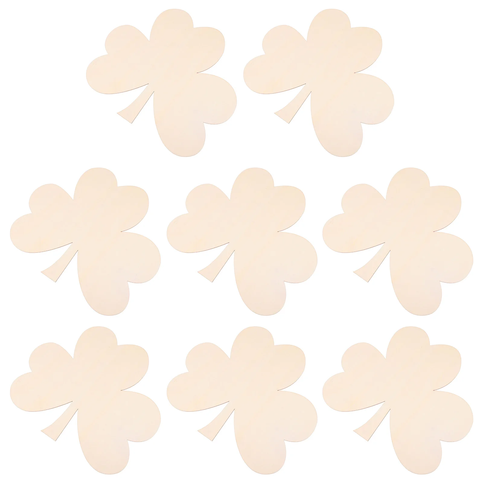 

8pcs Blank DIY Cutouts Slice Ornament for St. Patrick's Day Party