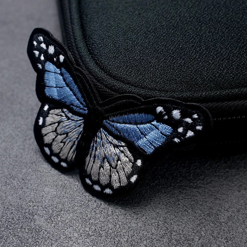 Нашивки с бабочками Значки из ткани сделай сам вышитая аппликация швейные