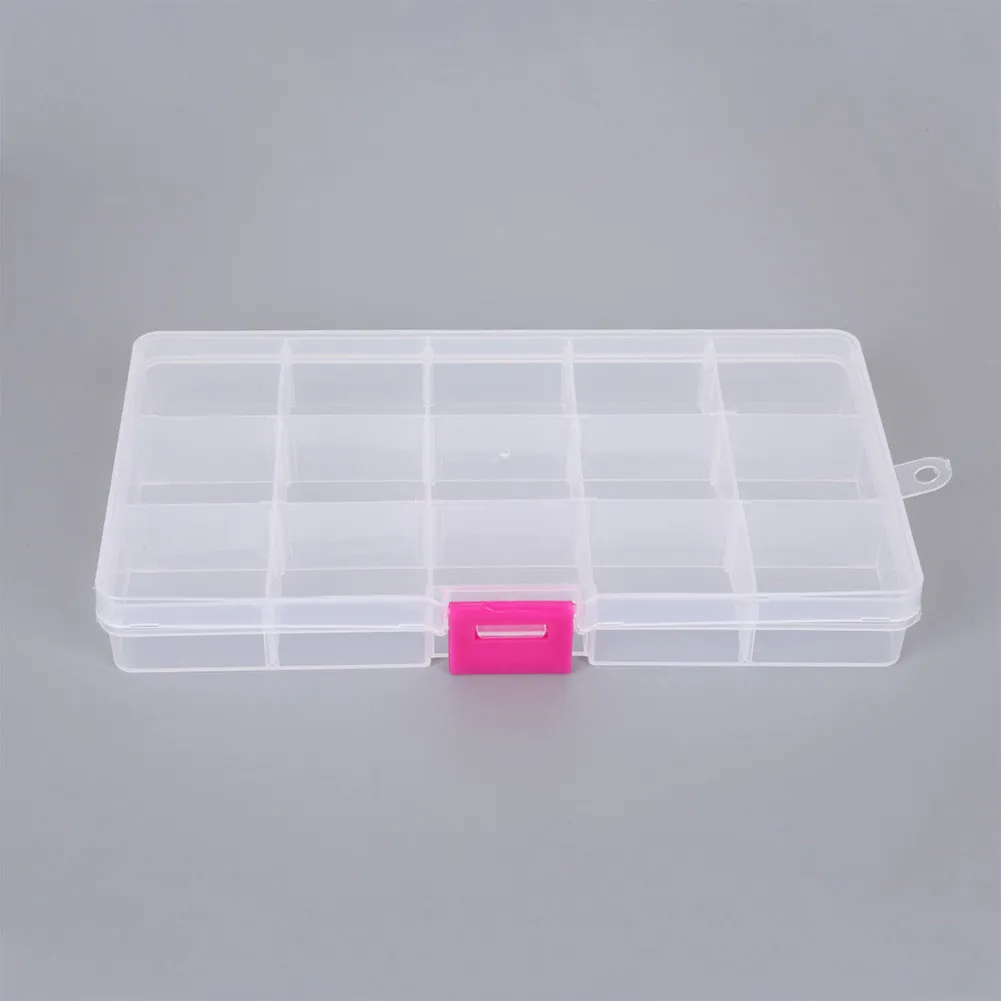 

Tool Storage Boxes 15 Gird 1PK Accessories Accessory Adjustable Box Clear Easy Clear Up