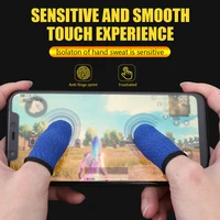 1 pair for pubg mobile games gaming finger sleeve breathable fingertips sweatproof anti slip fingertip cover for mobile game