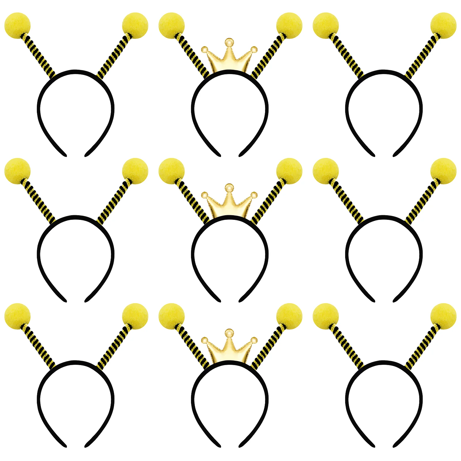 

9pcs Personalized Comfortable Unique Headbands Party Headwears for Party