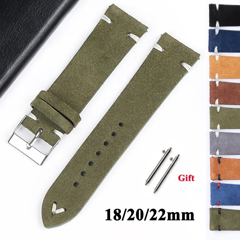 

Ремешок кожаный для Samsung Galaxy Watch, быстросъемный винтажный браслет для наручных часов, 20 22 мм