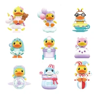9pcs kawaii anime duck paradise doll blind box action figure lovely balloon model kids toys ornaments doll christmas gifts
