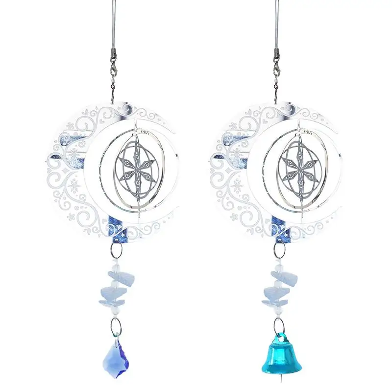 

Wind Chimes Outdoor 3D Spinning Windchimes Stainless Steel Relaxing Sounding Chimes For Door Patio Yard Garden Wear-Resistant