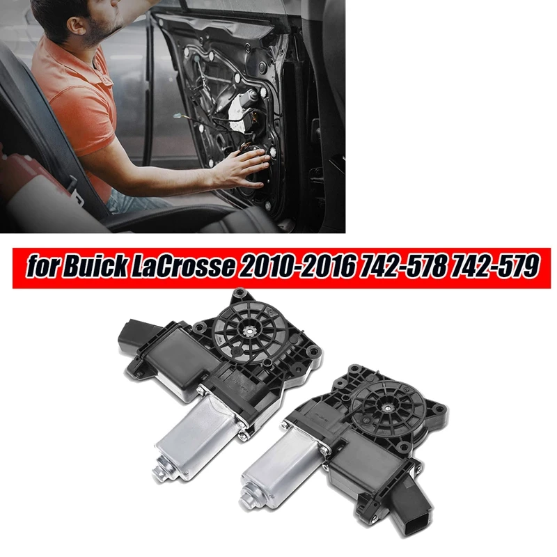 Left Power Window Lift Motor W/Express Up &amp Down For Buick Lacrosse 2010-2016 20951579 742-578 Glass Regulator Parts