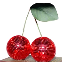 redsilver mirror disco ball cherry disco balls decor retro cherry reflective mirror disco ball for home ktv stage bar wedding