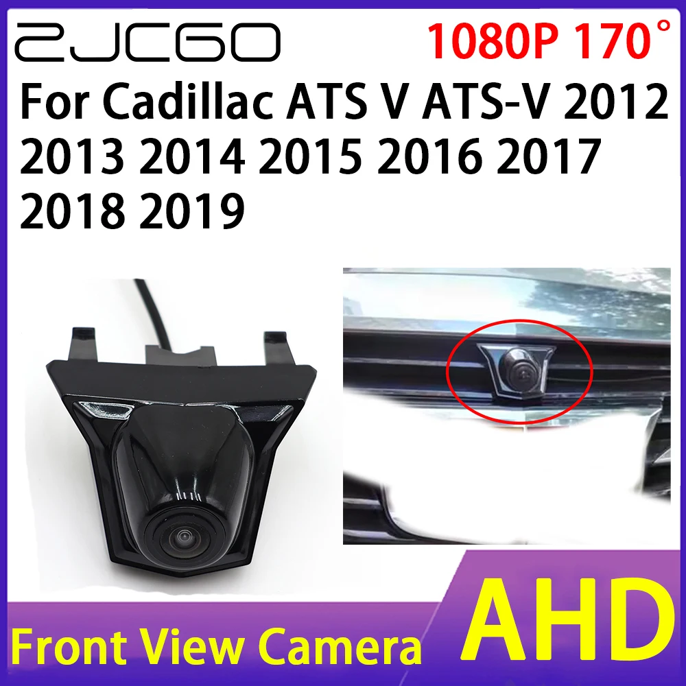 Автомобильная камера ZJCGO переднего вида AHD 1080P водонепроницаемая CCD ночного