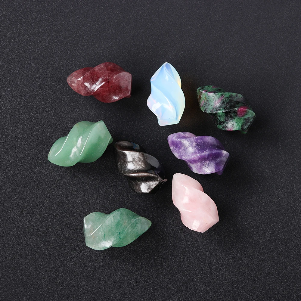 Статуя ффонарь ря из натурального кристалла резьба розового кварца ручная