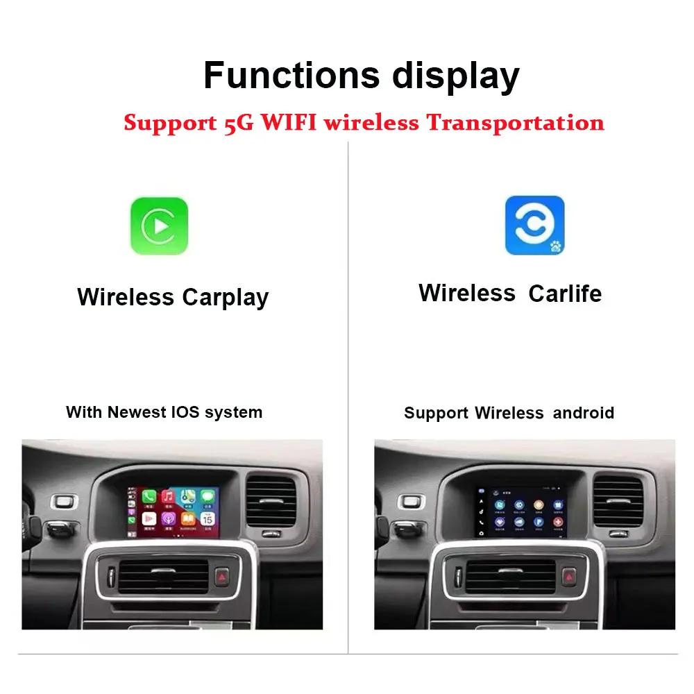 Беспроводной автомобильный интерфейсный декодер Apple Carplay volvo Android для (2011-2019)XC60 S60