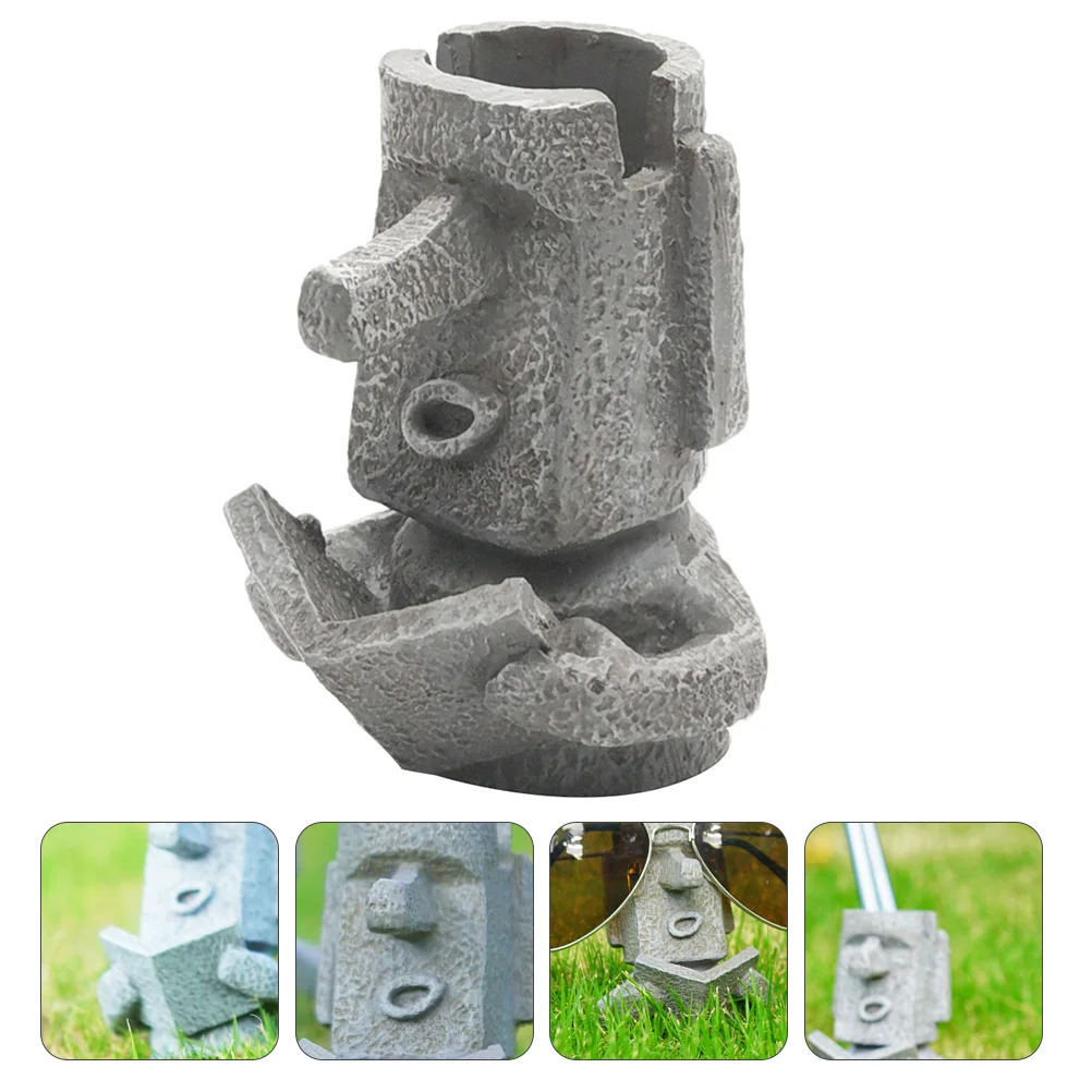

Holder Deskpen Organizer Easter Display Decoration Statue Eyeglass Moai Stand Island Figure Figurine Office Organizers Rack