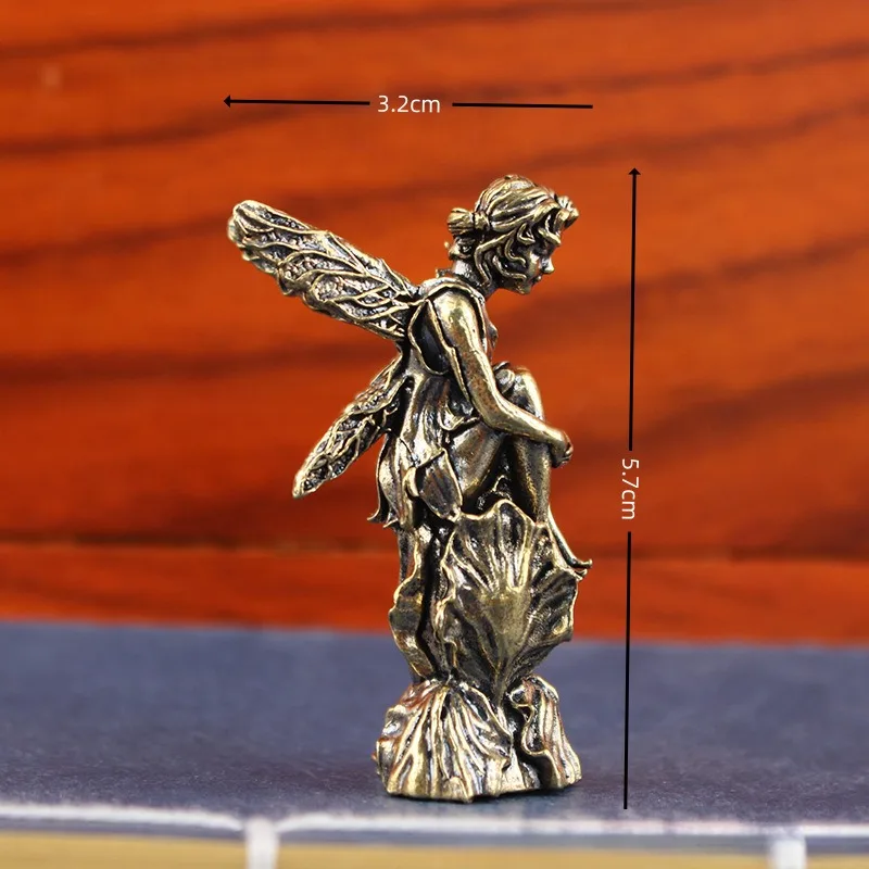 Статуэтка ангела-хранителя из меди