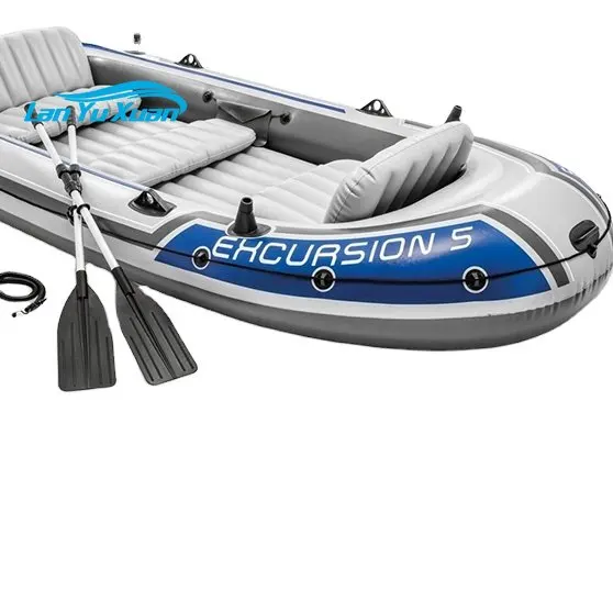 

INTEX 68325 excursion 5 set hot sale fishing kayak 5 Person Inflatable Boat With 5 Seats Ocean Kayak