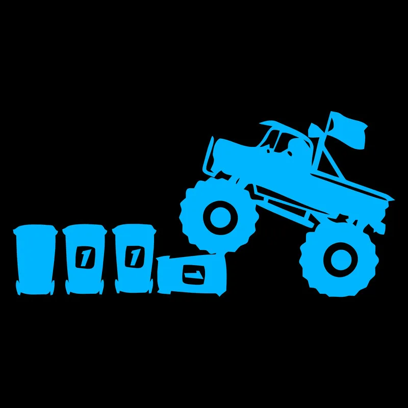 Мультяшный грузовик светящийся стикер для детской комнаты настенный