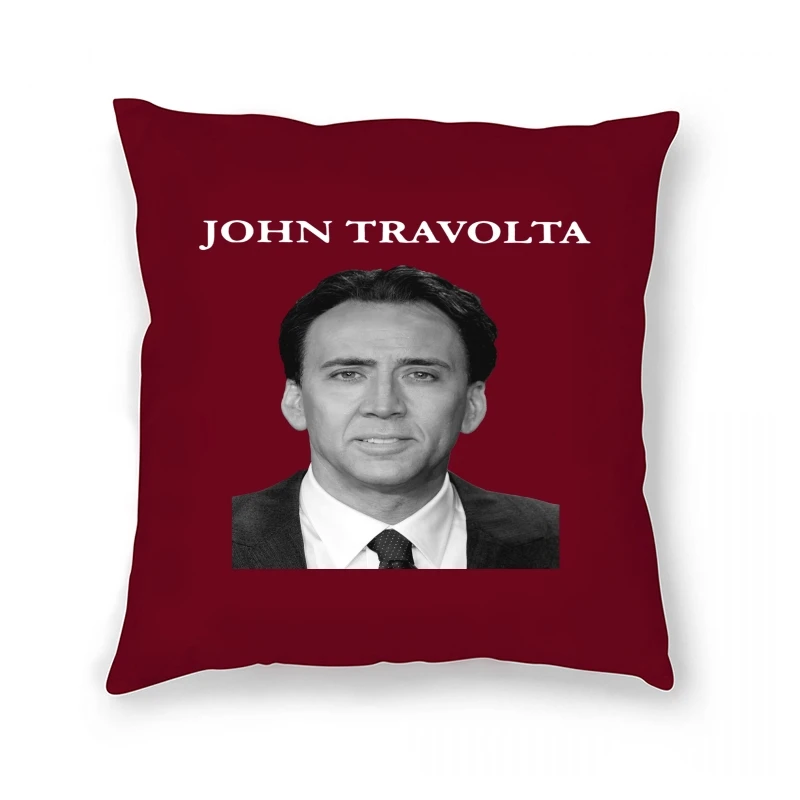 

Чехол с подушкой Николаса Кейджа Джона траволты забавные винтажные Большие размеры для взрослых