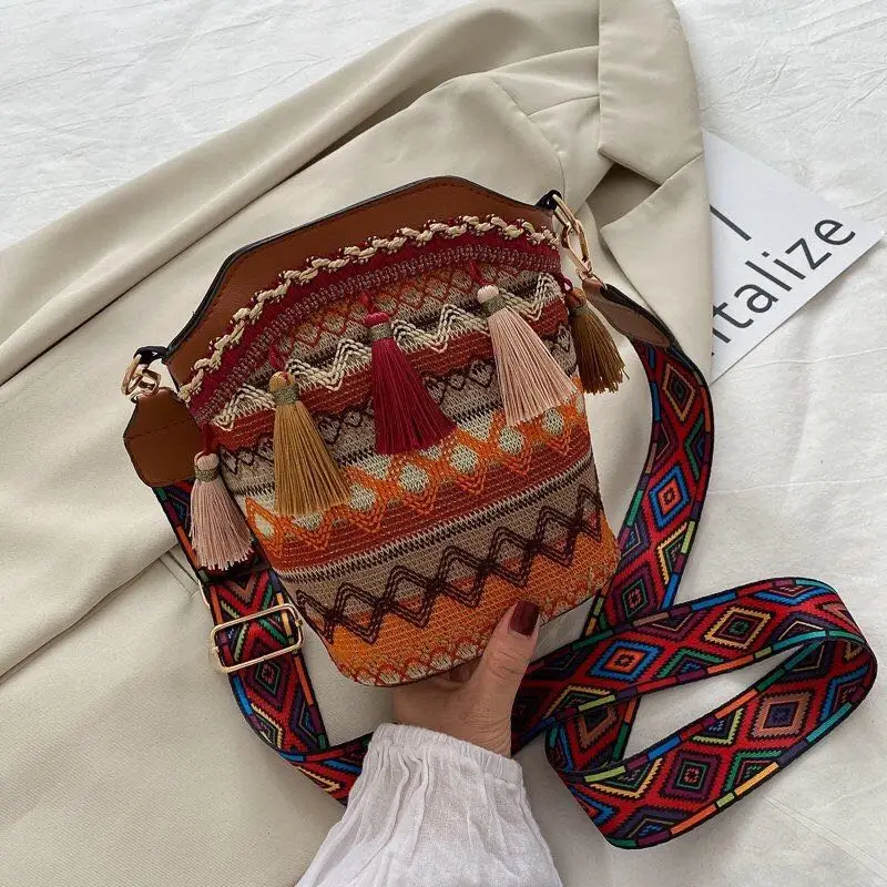 

Popular Bags for Internet celebrities Canvas Shoulder Crossbody Bag Retro Solid Color Female Shoulder Messenger Bag Handbags