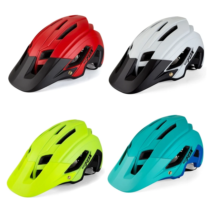

Mountain Bike Helmet, Visor Safety Protection Comfortable Lightweight Cycling Mountain & Road Bicycle Helmets for Adults