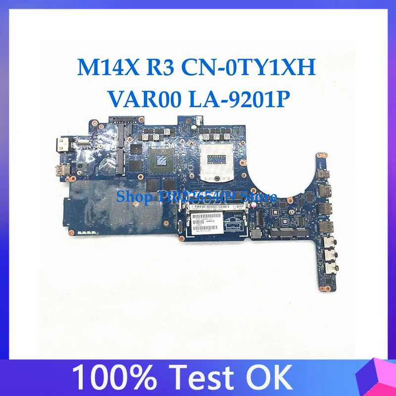 

TY1XH 0TY1XH CN-0TY1XH High Quality Mainboard For Dell M14X R3 Laptop Motherboard VAR00 LA-9201P GT750M DDR3 100% Full Tested OK