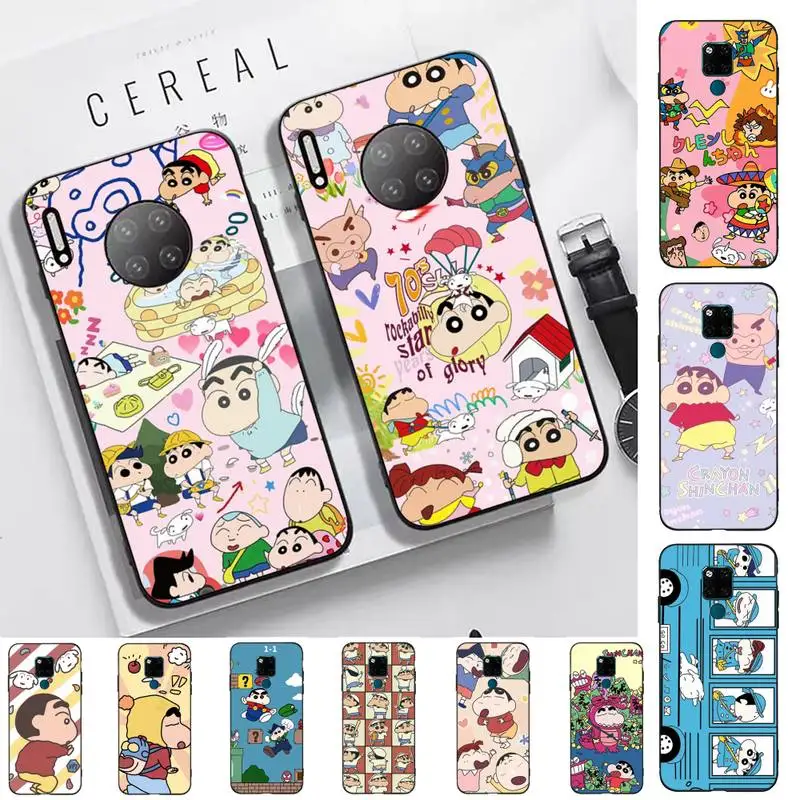 

Anime Cartoon Crayon Shin-chans Phone Case for Huawei Mate 20 10 9 40 30 lite pro X Nova 2 3i 7se