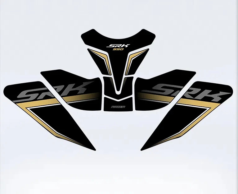 

ДЛЯ QJMOTOR SRK550 Защитная пленка для мотоцикла, противоскользящая накладка на бак, боковая наклейка на бак