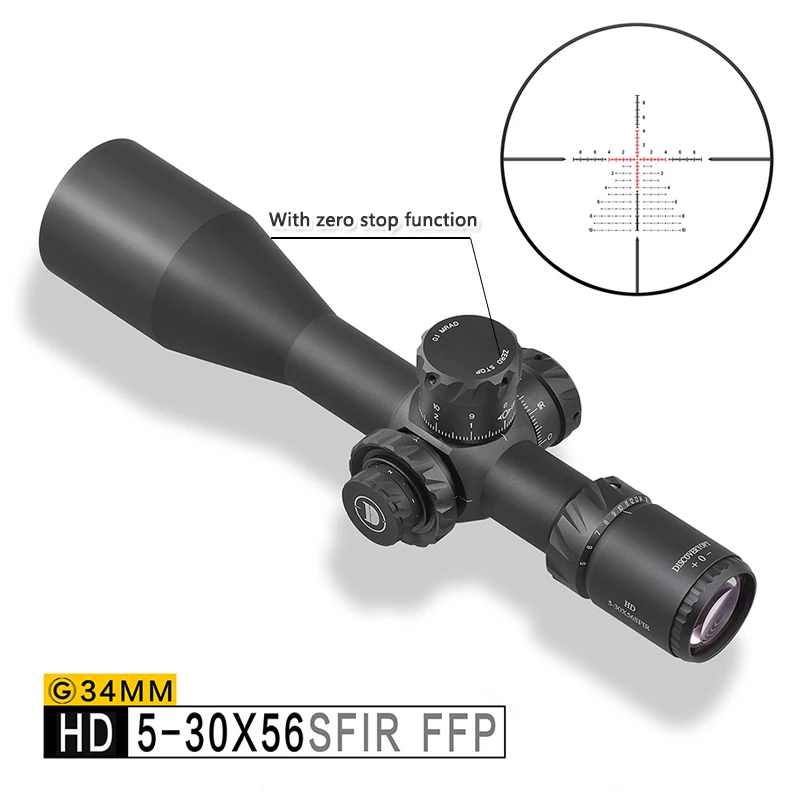 

Discovery HD 5-30X56 SFIR Long Range FFP First focal plane Shooting Hunting Riflescope 34mm Tube optical sight collimator scope