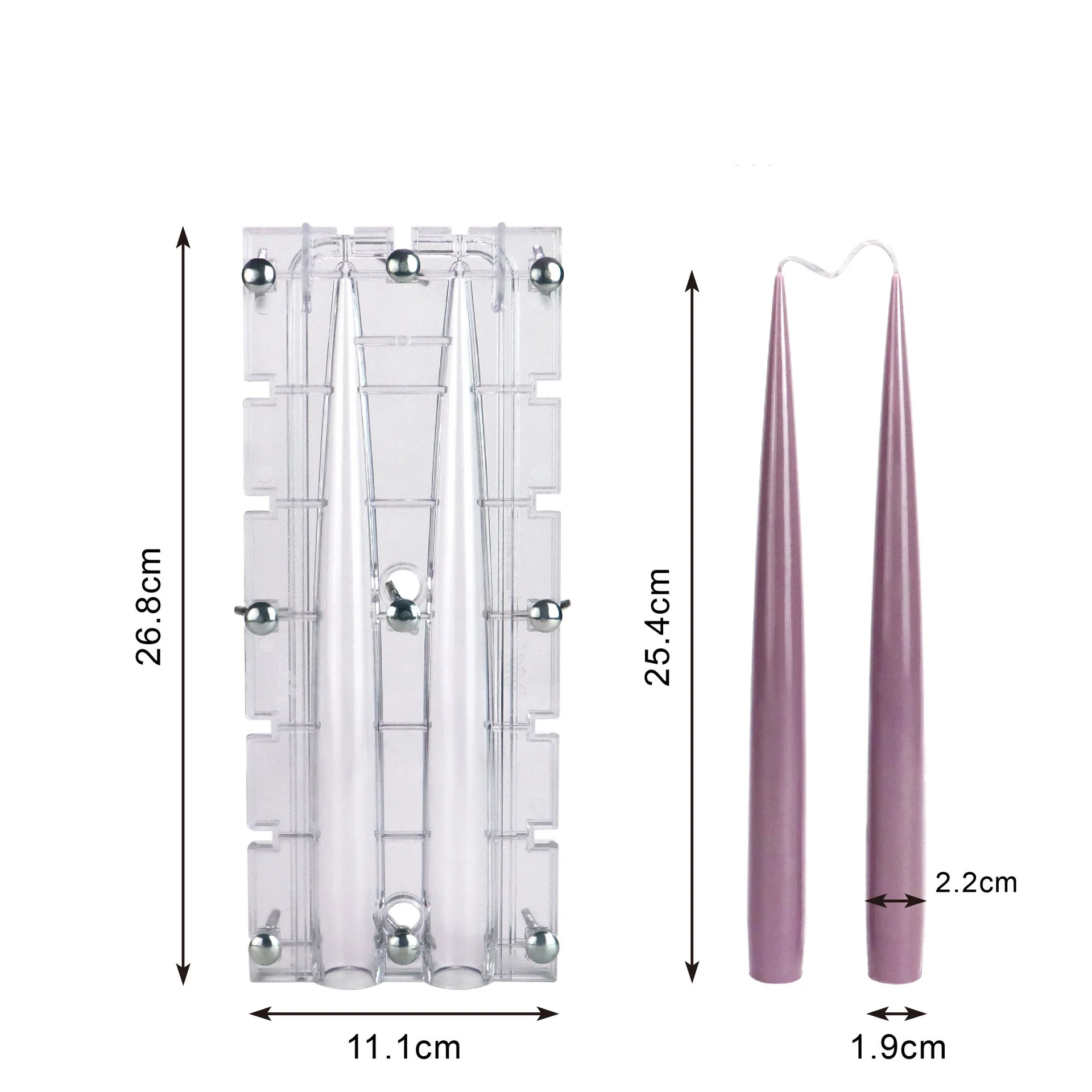 Акриловая Форма ручной работы для подсвечников длинный пластиковый подсвечник