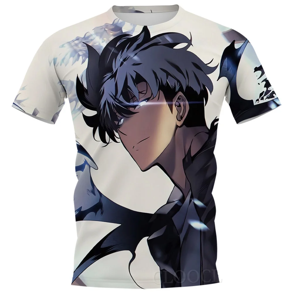 

3D Digital Fun Cartoon Solo Training T-shirt Fashion Casual Printing Men's and Women's T-shirt Plus Size Round Neck Short Sleeve