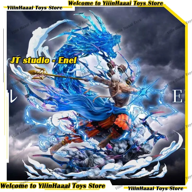 Фото Новая коллекционная фигурка Энеля из аниме One Piece от JT Studio Toys, 35 см, светящаяся модель, декоративное украшение, коллекция EVIL Enel, подарки на день рождения, индивидуальные подарки №1