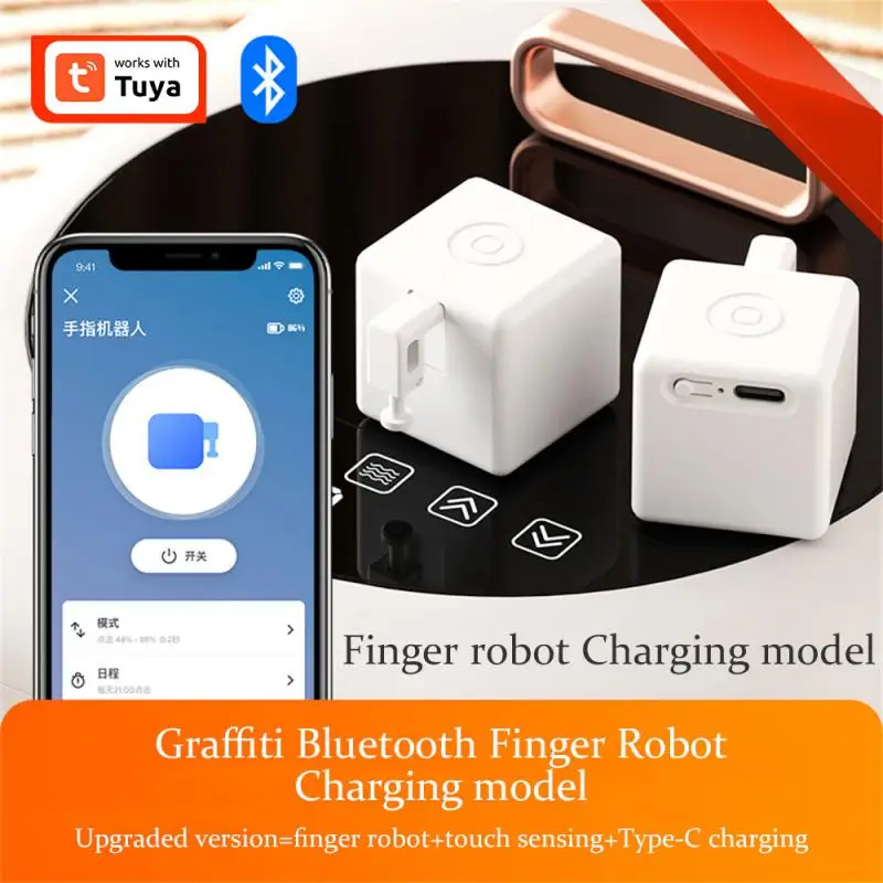 Tuya Zigbee Bluetooth Fingerbot Plus Кнопка робота-толкатель Бот Умный дом Работа с приложением