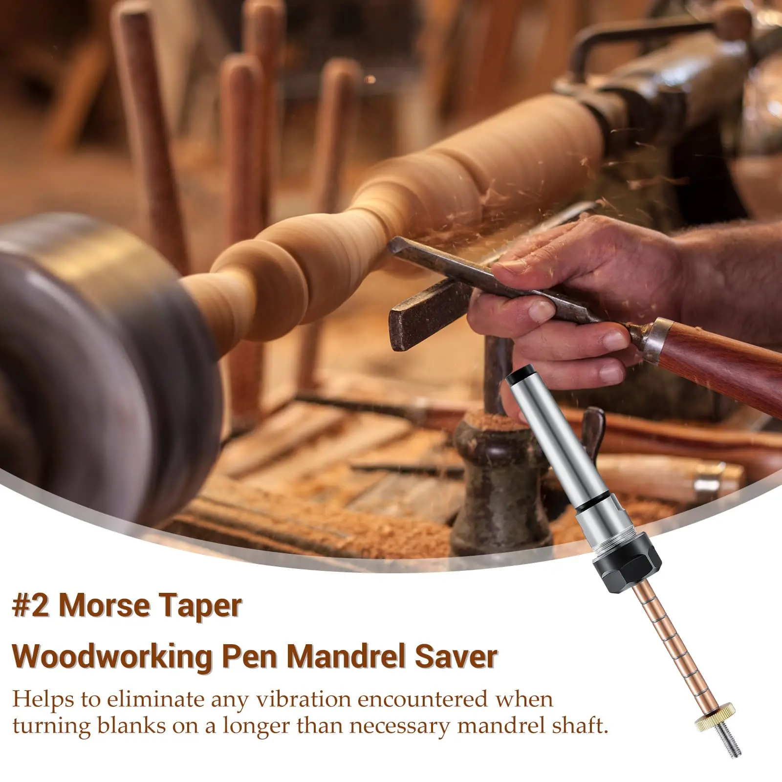 

Woodworking Lathe Machine Revolving Centre Wood Turning Ballpoint Pen Mandrel Pindle Clamp Type DIY Pen Special Accessories