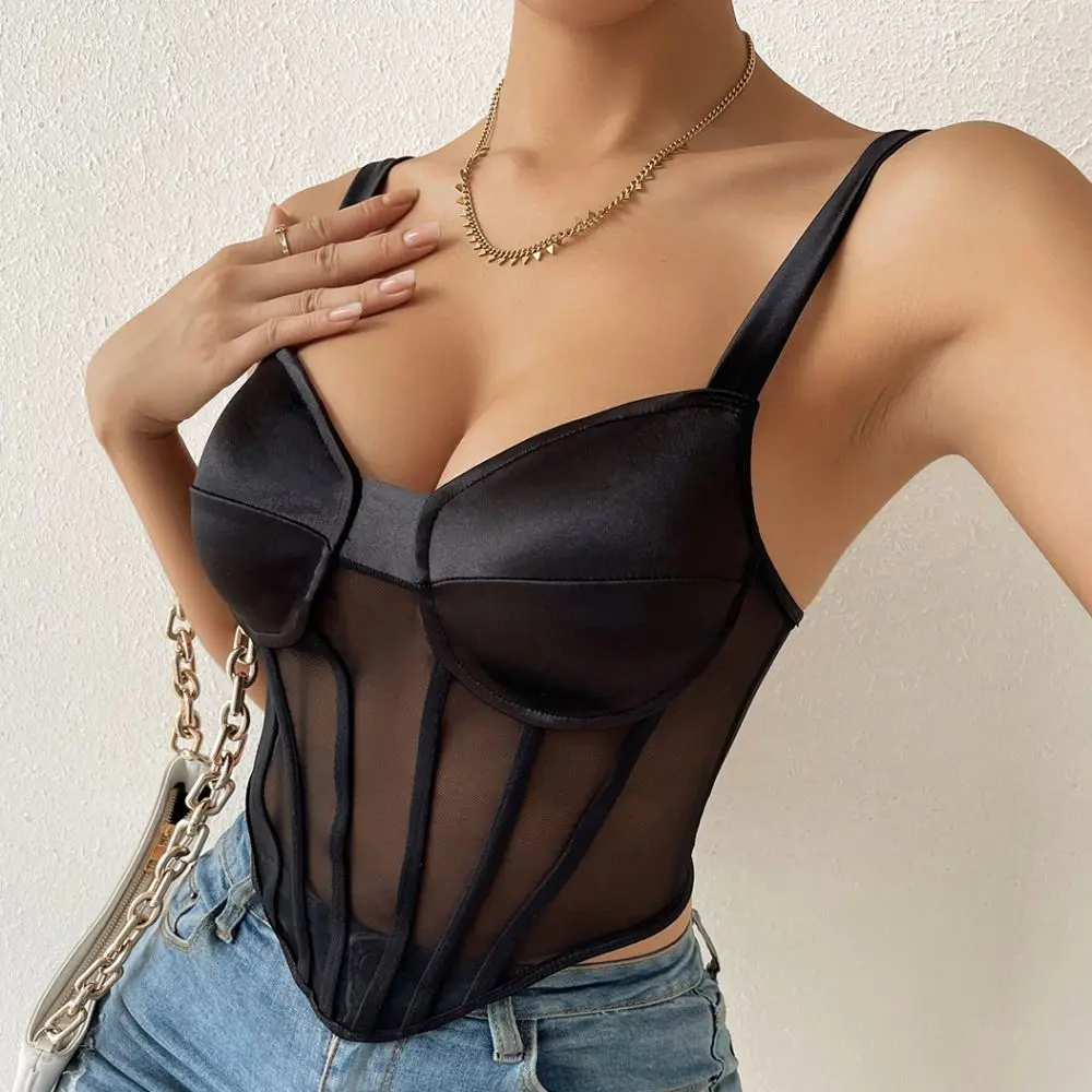 

PassionLAB Summer See Through Tank Top T-Shirts Blusas Para Mujer Lingerie For Womens Clothing Dames Kleding 2023 Zomer 티셔츠