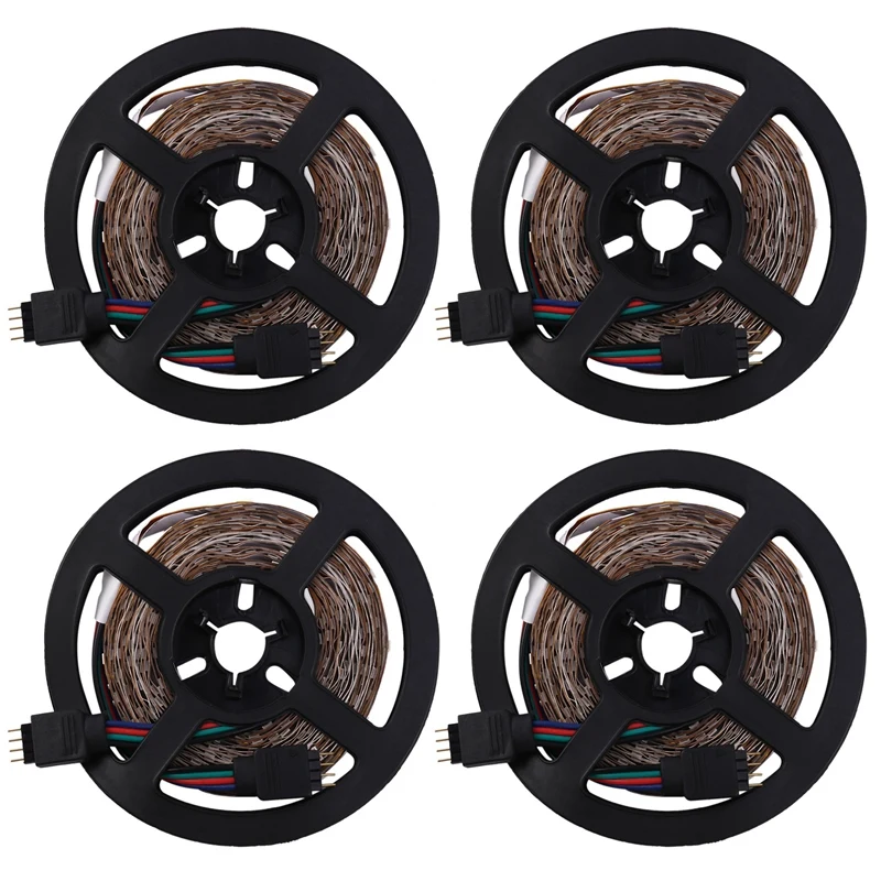 

4x10 М 600 светодисветодиодный s Rgb Светодиодная лента 3528 12 В постоянного тока 60 светодисветодиодный s/M гибсветильник Светодиодная лента лампа ...