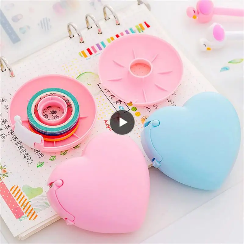 

Durable Adhesive Tape Simple Fashion Creativity Practical Slicer Office Portable Stationery Cartoon Donut Household Beautiful