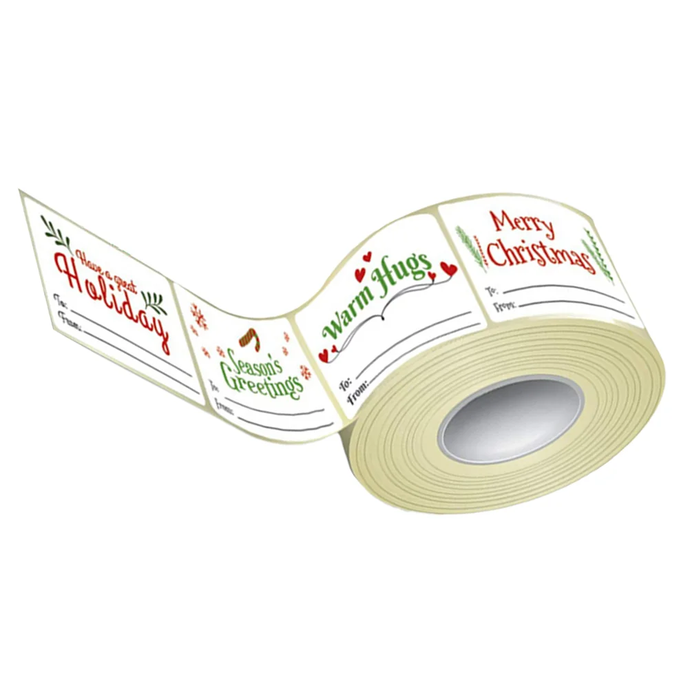 

Stickers Gift Tags Christmas Sticker Holiday Labels Seal Name Wrap Envelop Label Packing Biscuit Packaging Sealing