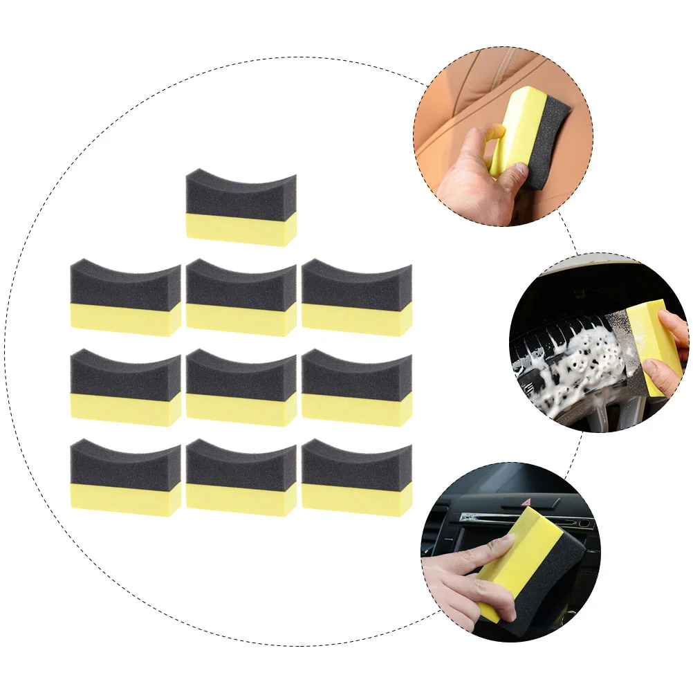 10 шт. губка для мытья автомобиля подушечки аппликатора авто воск быстросохнущий