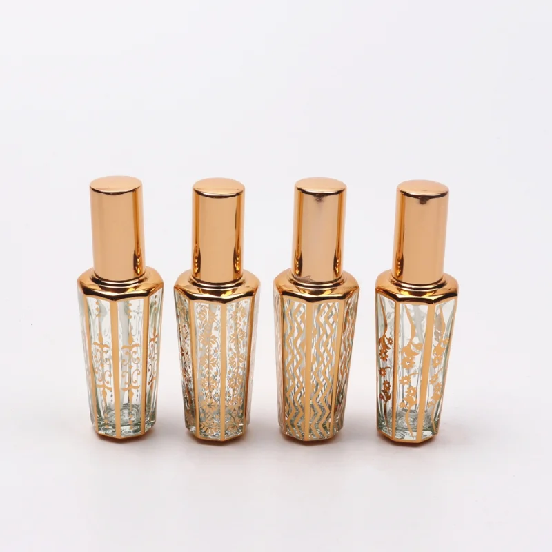 15ml Spray Bottles Gold Sample Empty Containers Travel Portable Glass Perfume Bottle Atomizer Elegant Alcohol Ultra Mist Sprayer images - 6