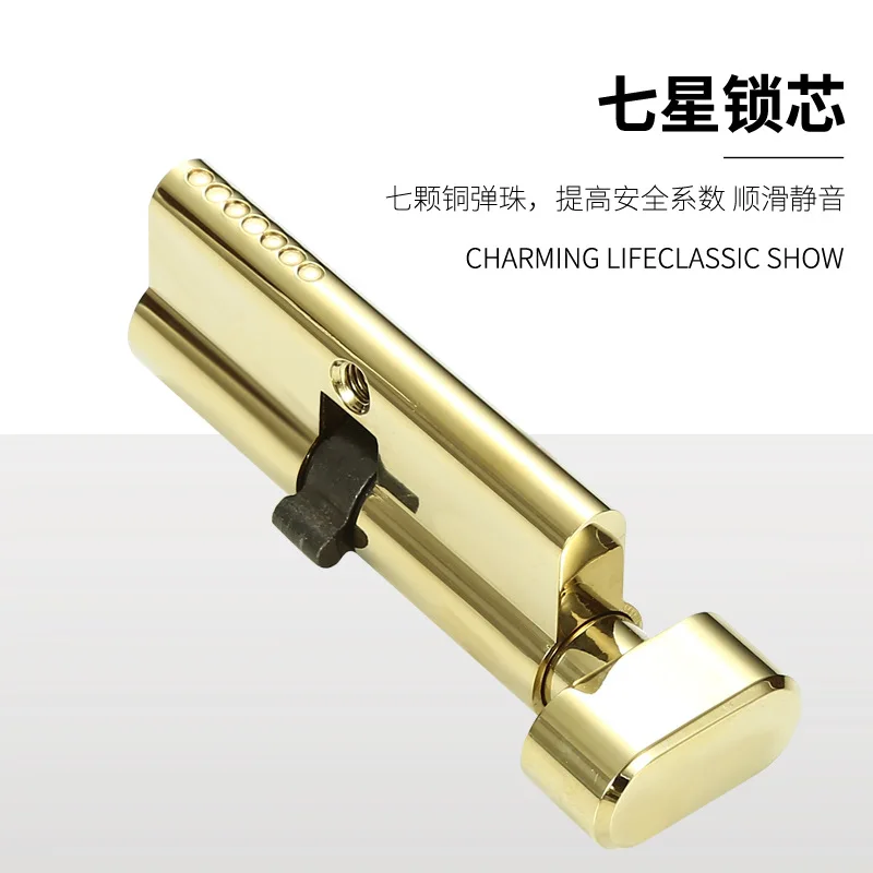 Спальня Сплит PVD Ярко-Золотая Комната Американский Стиль Бесшумная Ванная Массив