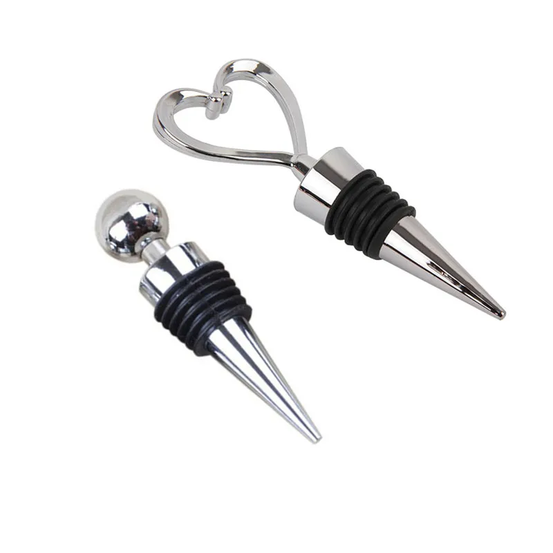 

Wine Bottle Stopper Heart/Ball Shaped Red Wine Beverage Champagne Preserver Cork Wedding Favors Xmas Gifts for Wine Lovers