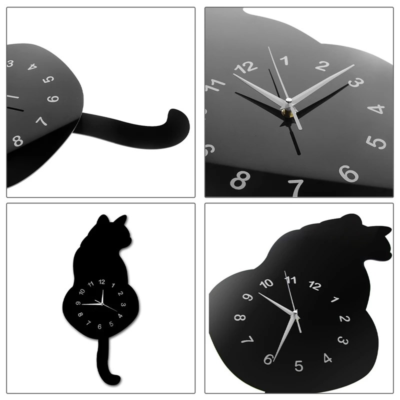 Современные 3D цифровые настенные часы тихие нетихие кварцевые с изображением